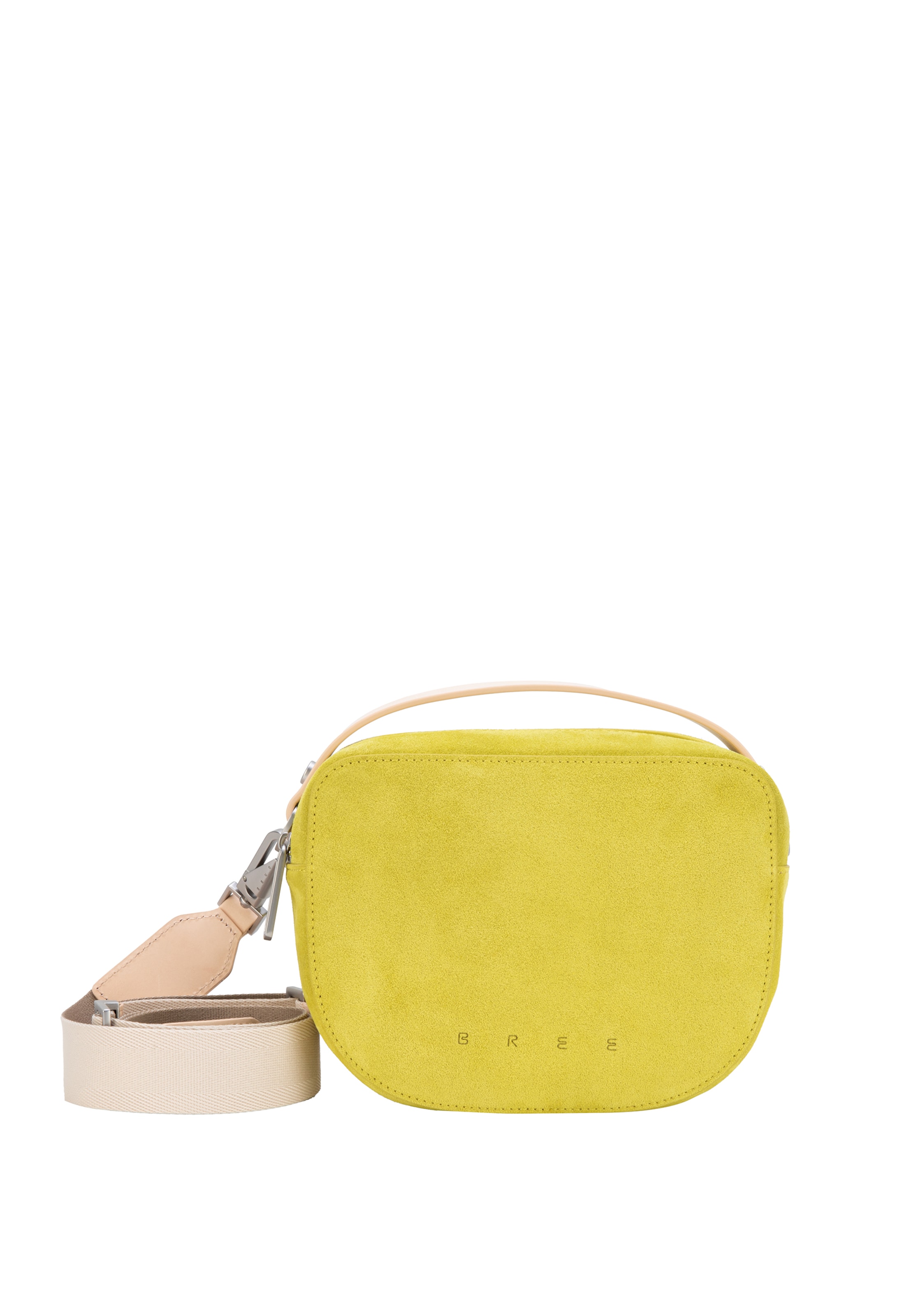 Sac à bandoulière 'The Icons Cube' BREE en jaune : devant