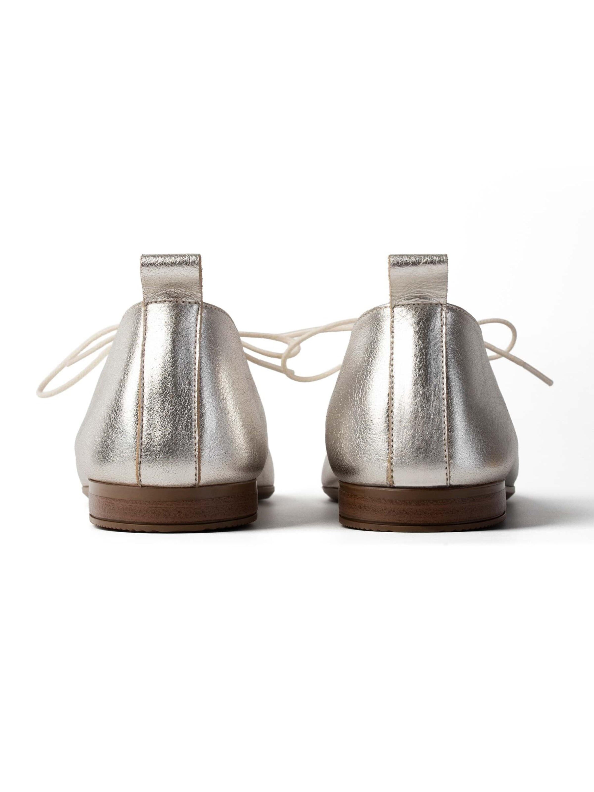 L37 HANDMADE SHOES - Sapato com atacadores 'SUNSETS WE REMEMBER' em prata