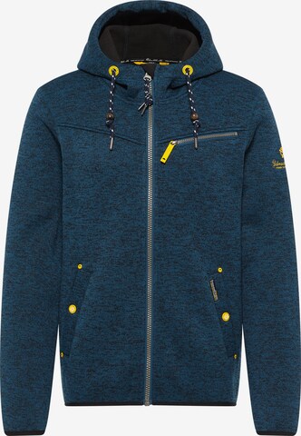 Schmuddelwedda Fleece Jacket in Blue: front