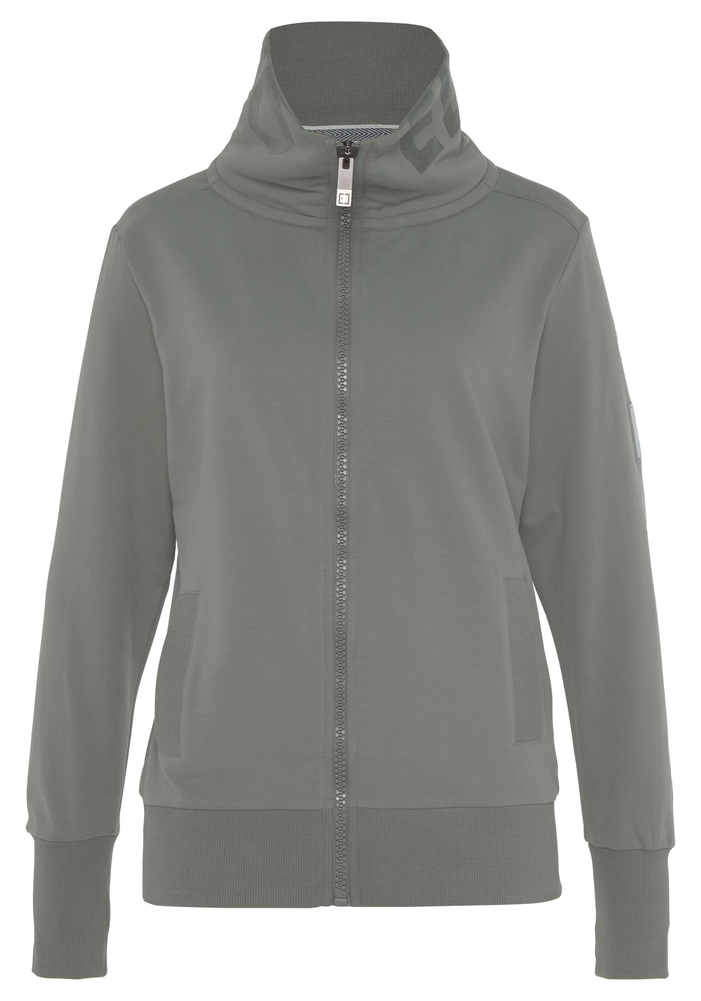 Elbsand Sweatjacke in Grau: Vorderseite