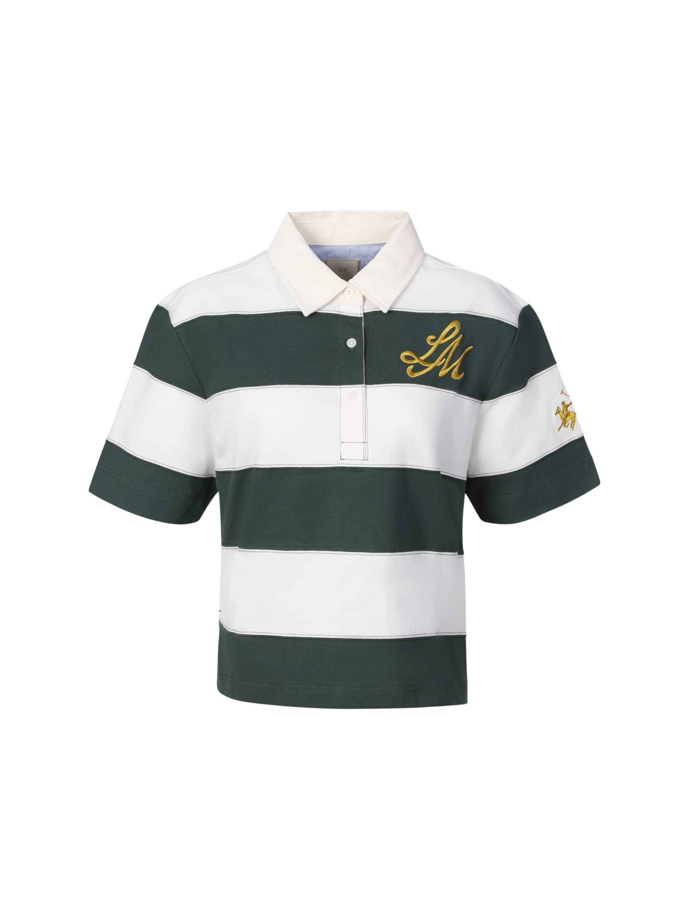 La Martina Poloshirt ' WCP002 ' in Weiß: Vorderseite