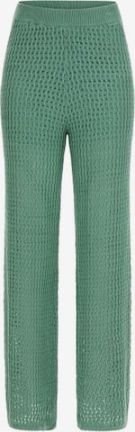 Wide Leg Pantalon 'Yasmina' GUESS en vert : devant