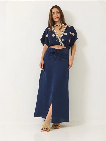 Bianco Lucci Set in Blau