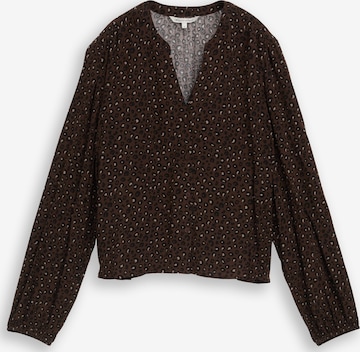 Chemisier TOM TAILOR DENIM en marron : devant