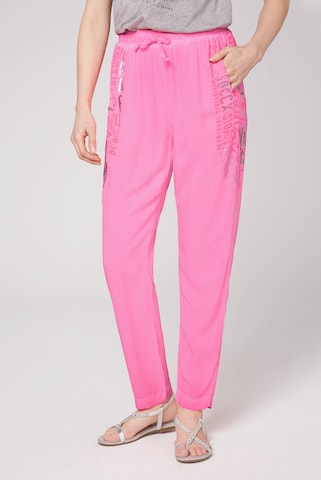 Soccx Loose fit Pants in Pink: front