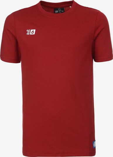 OUTFITTER Shirt 'OCEAN FABRICS TAHI' in de kleur Rood / Wit, Productweergave
