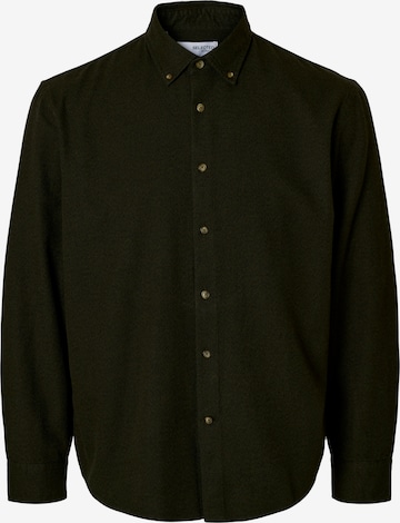 Camicia 'SLHNOAH' di SELECTED in verde: frontale