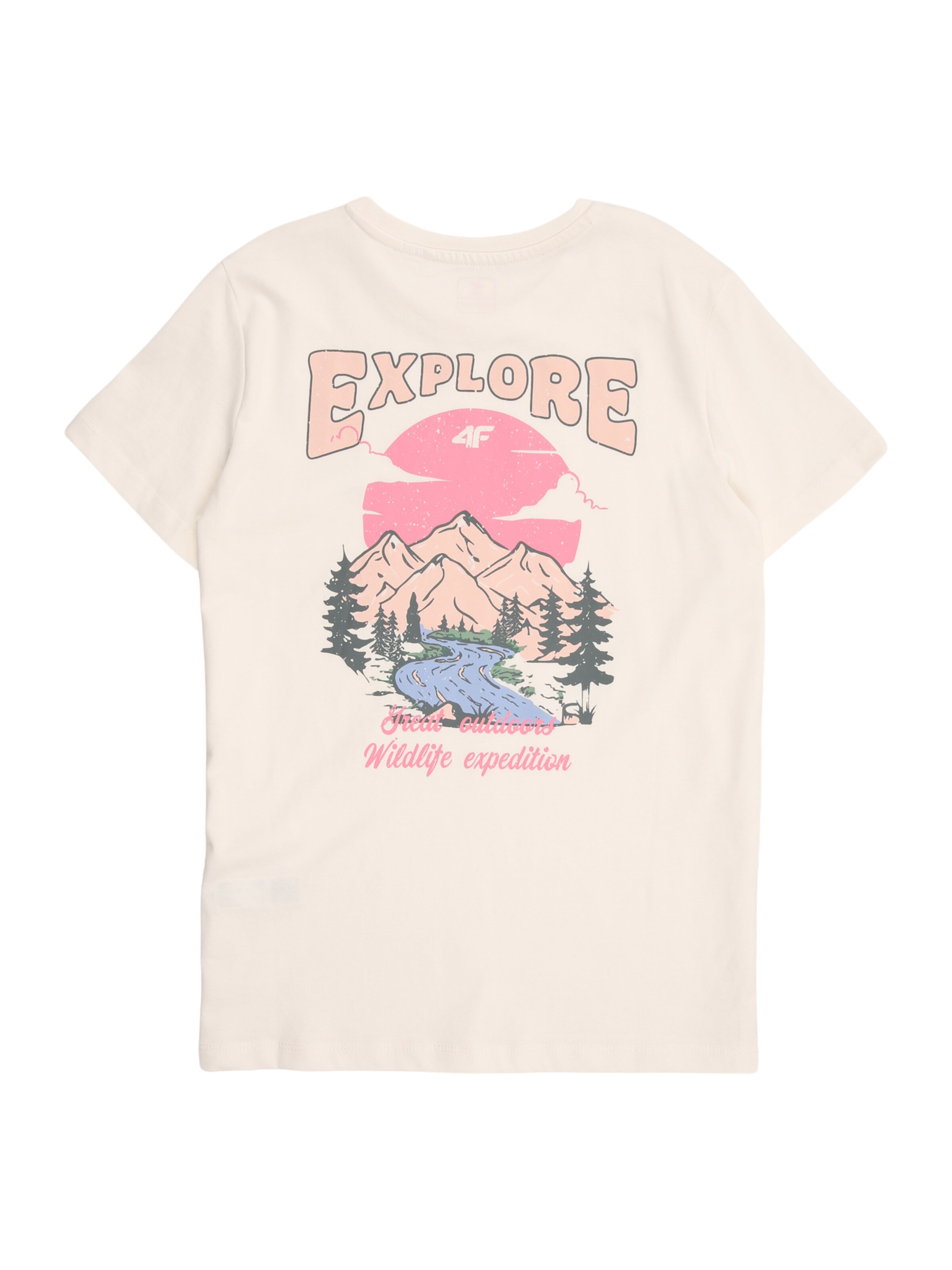 T-Shirt fonctionnel 4F Junior en blanc