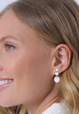 ELLI Earrings 'Geo' in Silver: front