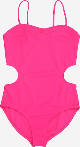 Abercrombie & Fitch Купальник в Ярко-розовый: спереди