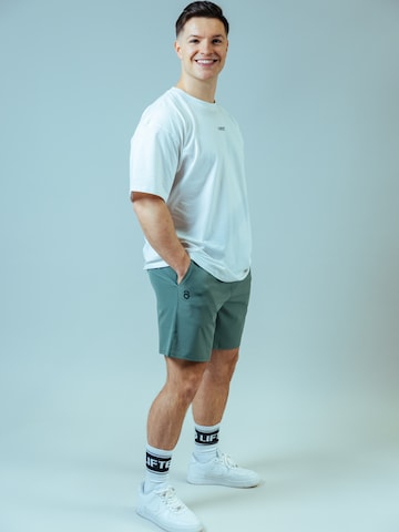 Lifters Slimfit Sportbroek 'Raw Gym Shorts' in Groen