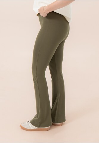 OH APRIL Bootcut Legginsy 'Tia' w kolorze zielony