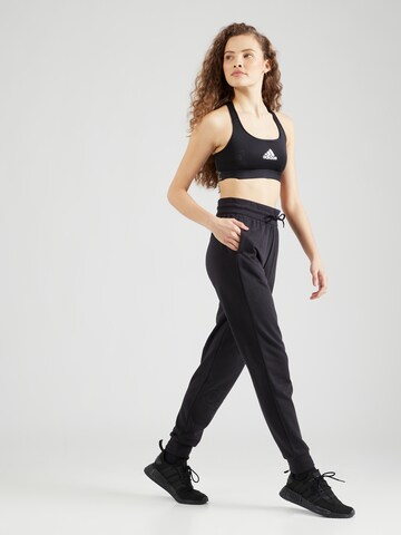ADIDAS SPORTSWEAR Tapered Workout Pants 'BLUV' in Black