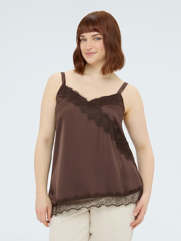 Fiorella Rubino Top in Brown: front