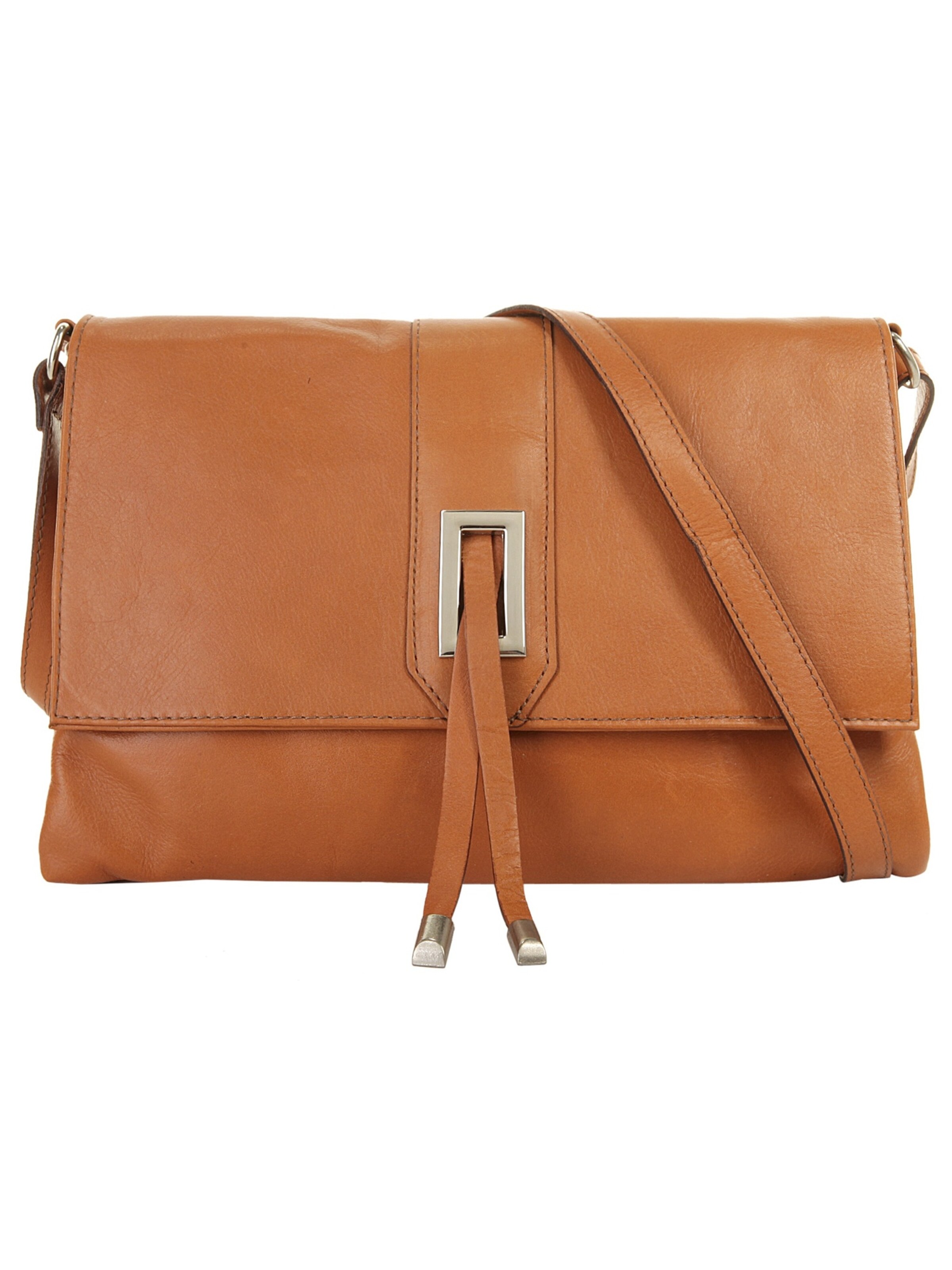 Sac à bandoulière Cluty en marron : devant