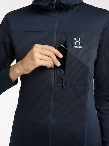 Haglöfs Athletic Zip-Up Hoodie 'L.I.M' in Blue