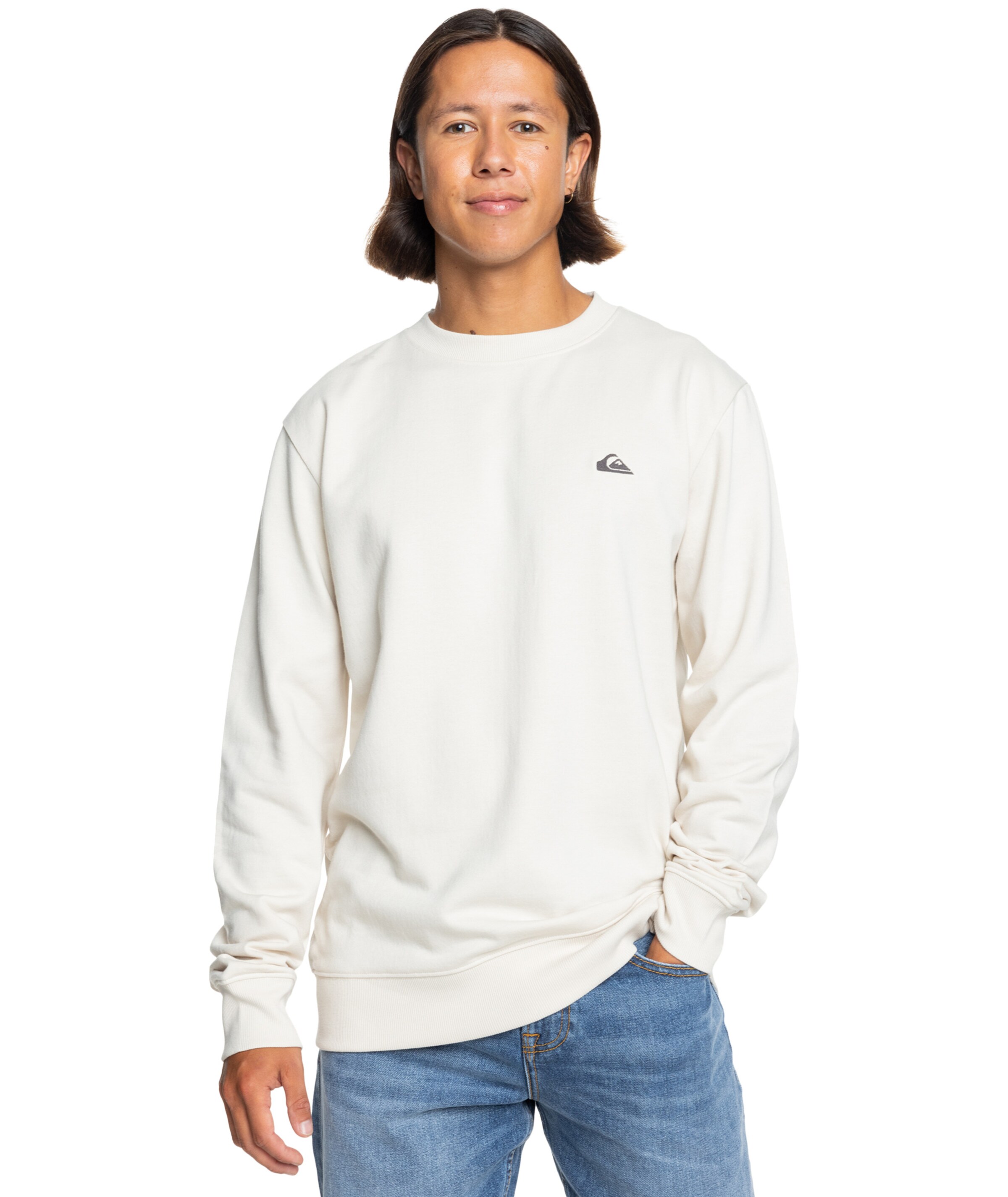 QUIKSILVER Sweatshirt in White: front