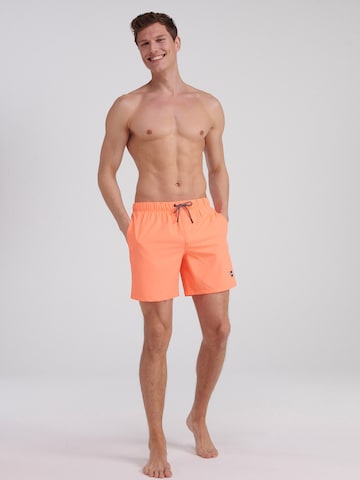 Shiwi Kratke kopalne hlače 'Mike' | oranžna barva
