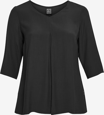 Pont Neuf Bluse 'Nadina' i sort: forside