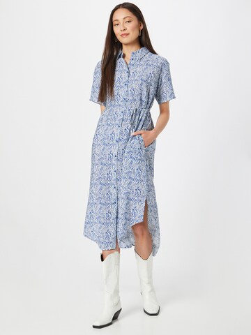 MSCH COPENHAGEN Košilové šaty 'Adaline Ladonna' – modrá: přední strana