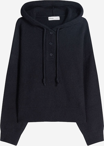 BershkaPulover - plava boja: prednji dio