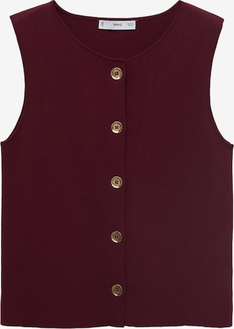 Cardigan 'YOLANDO' MANGO en rouge : devant