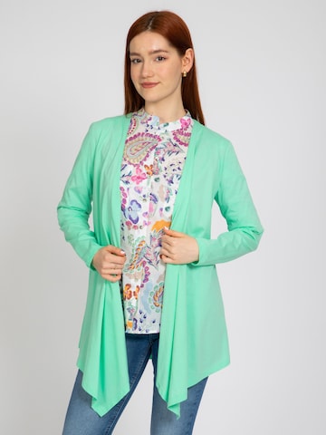 VICCI Germany Knit Cardigan in Green: front