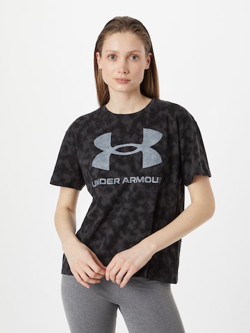 UNDER ARMOUR Sportshirt in Schwarz: predná strana