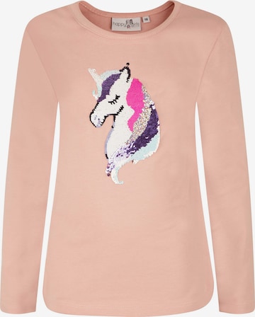 rožinė happy girls Marškinėliai: priekis