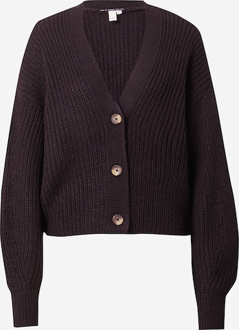 QS Cardigan i sort: forside