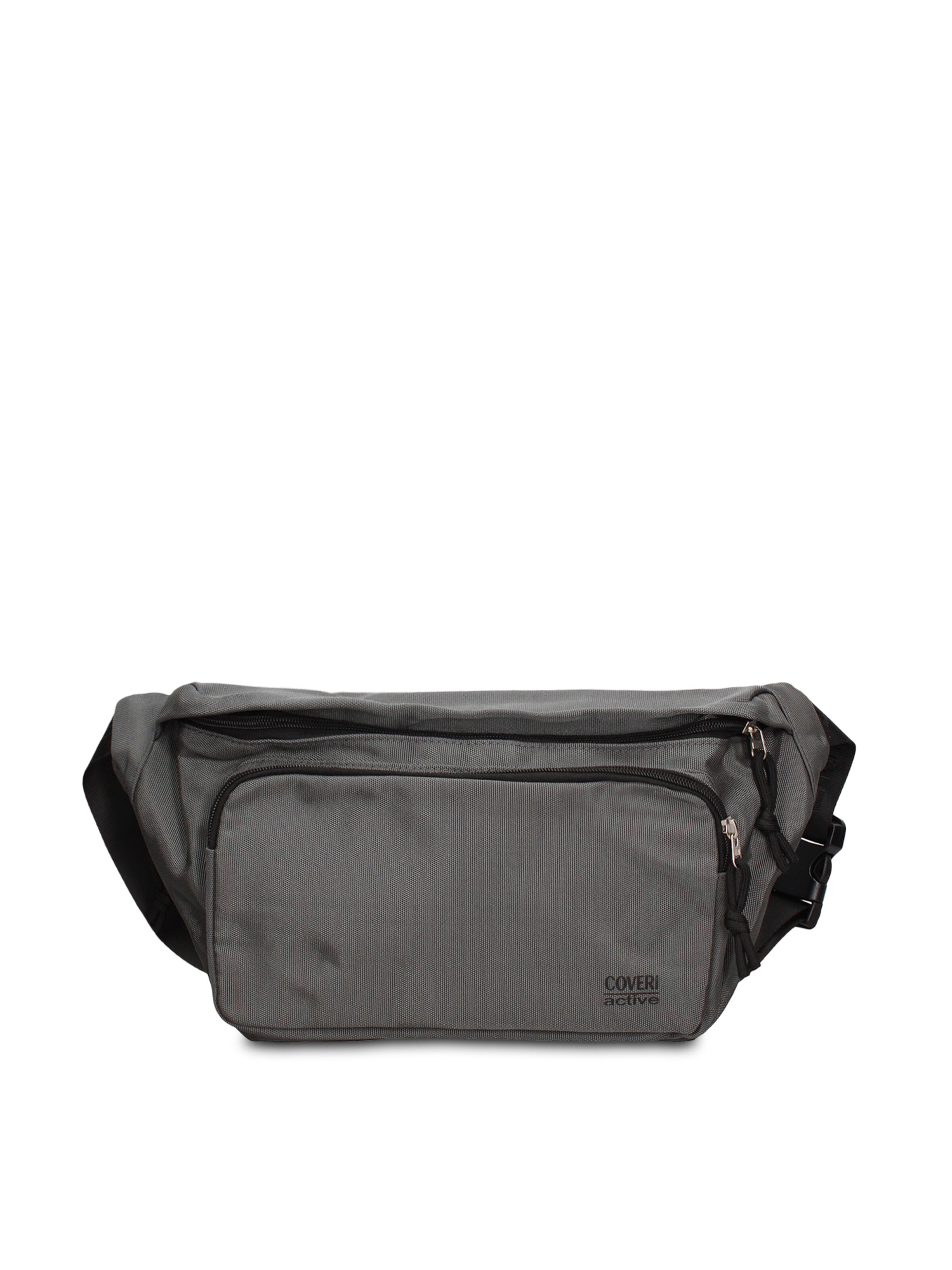 Marsupio 'Marsupio Uomo Vegan Leather con Zip e Tracolla Regolabile' di Coveri Collection in grigio: frontale