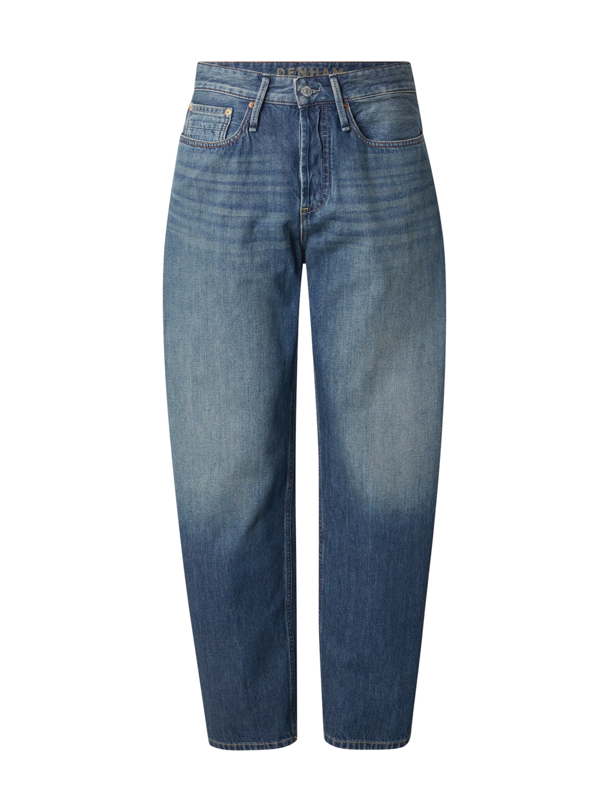 DENHAM Широка кройка Дънки 'RAG' в синьо: отпред