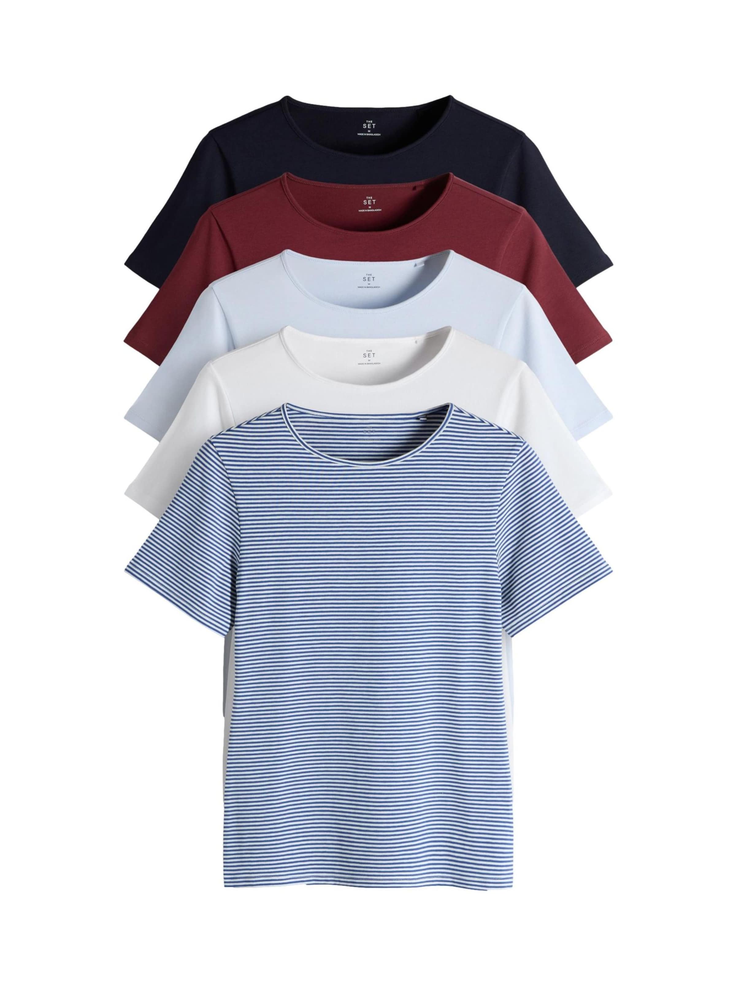 T-shirt The Set en mélange de couleurs : devant