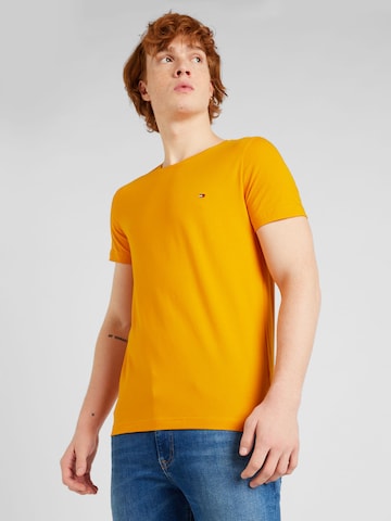 TOMMY HILFIGER Slim fit Μπλουζάκι σε πορτοκαλί: μπροστά