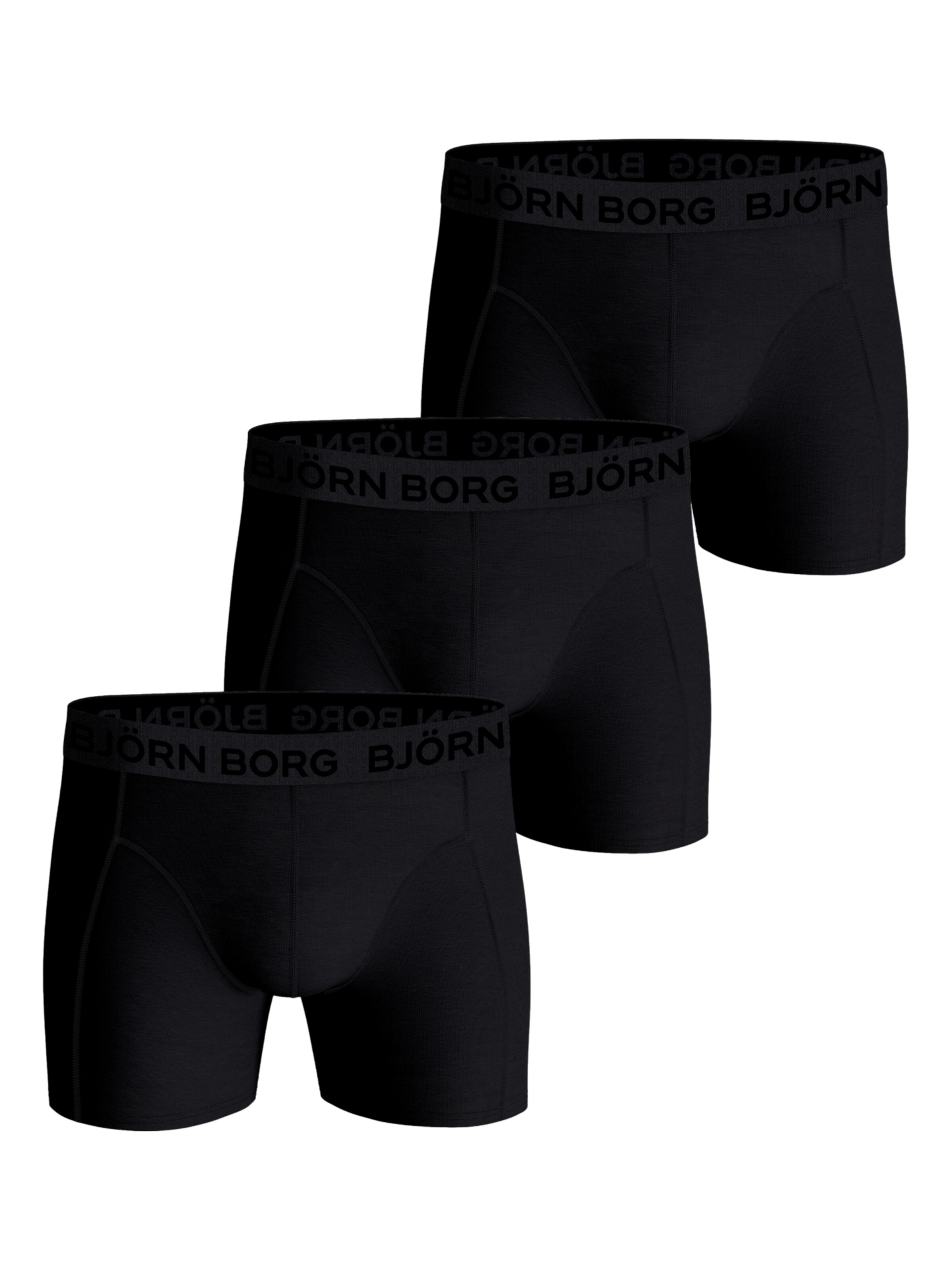 BJÖRN BORG Boksershorts i sort: forside