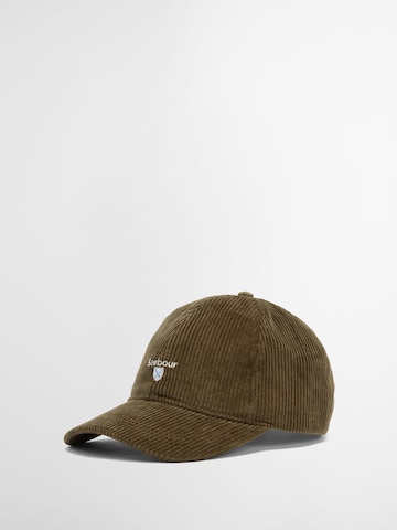 Cappello da baseball 'Preston' di Barbour in verde: frontale