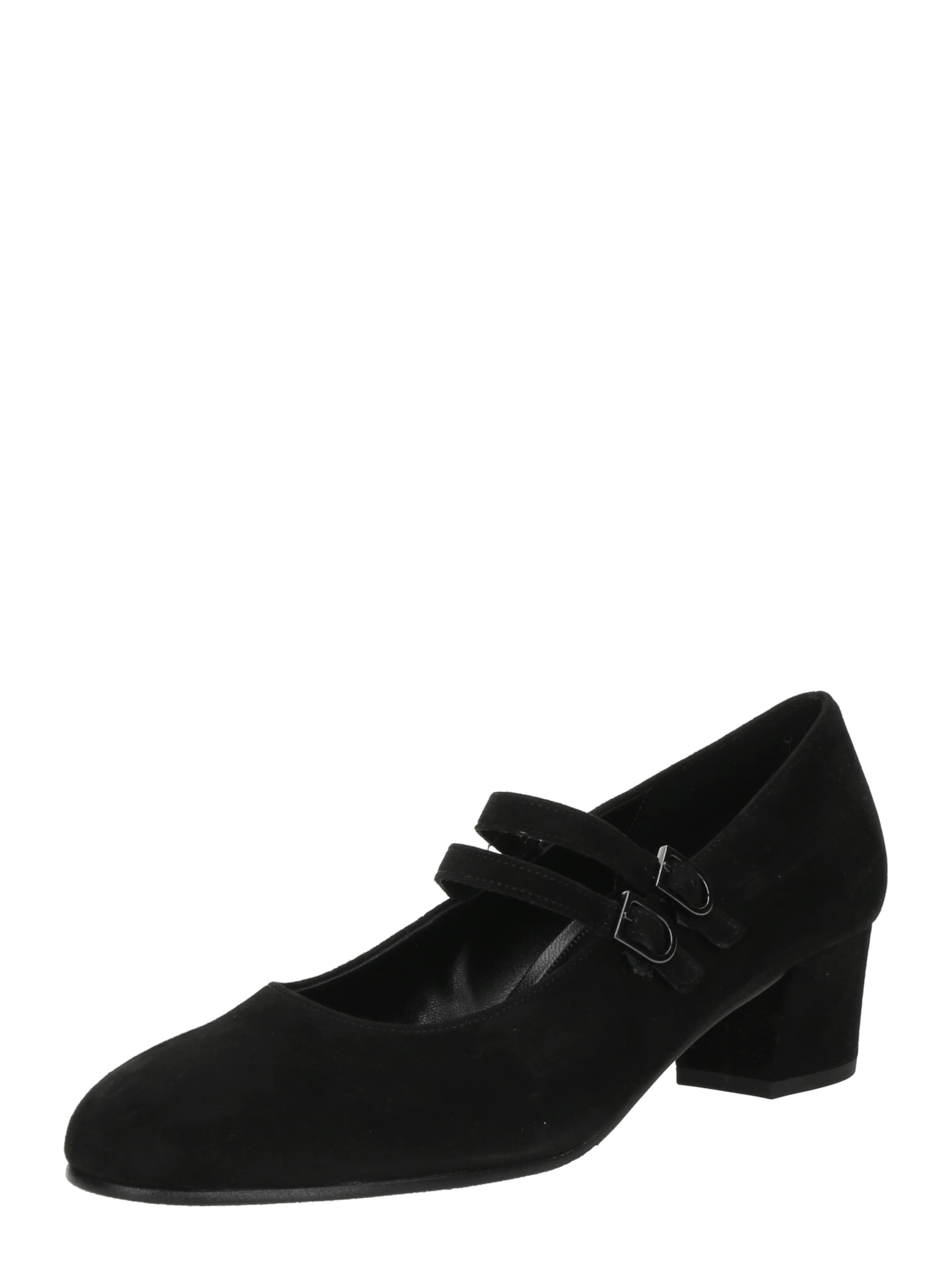 GABOR Čevlji s peto | črna barva: sprednja stran