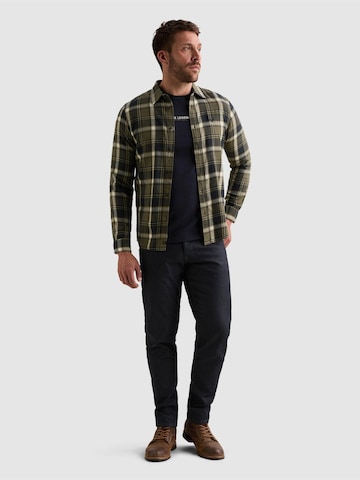 PME Legend Regular Fit Skjorte 'Shirt with lumberjack check pattern and embroidered logo' i grøn