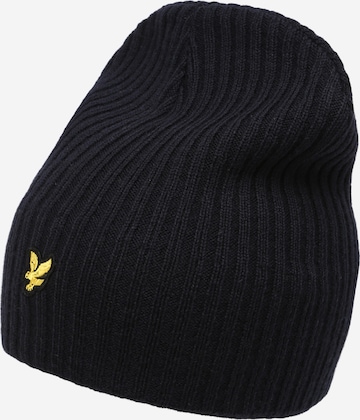 Lyle & Scott Шапка в синьо: отпред