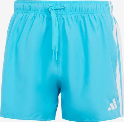 ADIDAS SPORTSWEAR Sportske kupaće gaće '3-Stripes Swim Shorts' u nebesko plava / bijela, Pregled proizvoda
