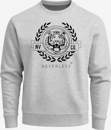Neverless Sweatshirt 'Old School' in Grey: front
