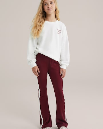 évasé Leggings WE Fashion en rouge