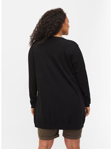 Zizzi Knit cardigan 'MCARRIE' in Black