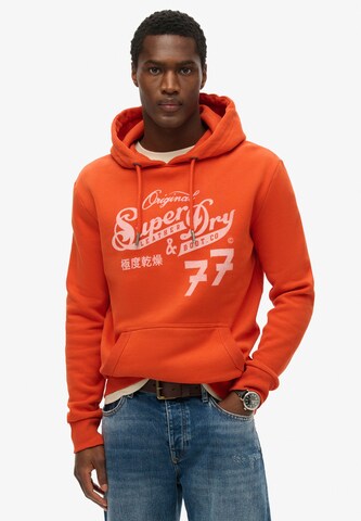 Superdry & Co Sweatshirt in Orange: front