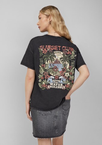 QS T-Shirt in Schwarz: Vorderseite