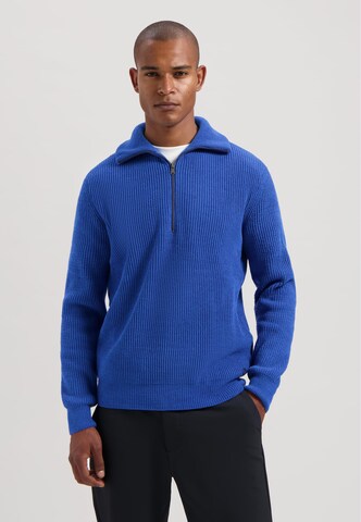 Dstrezzed Svetr 'Josiah Skipper' – modrá: přední strana