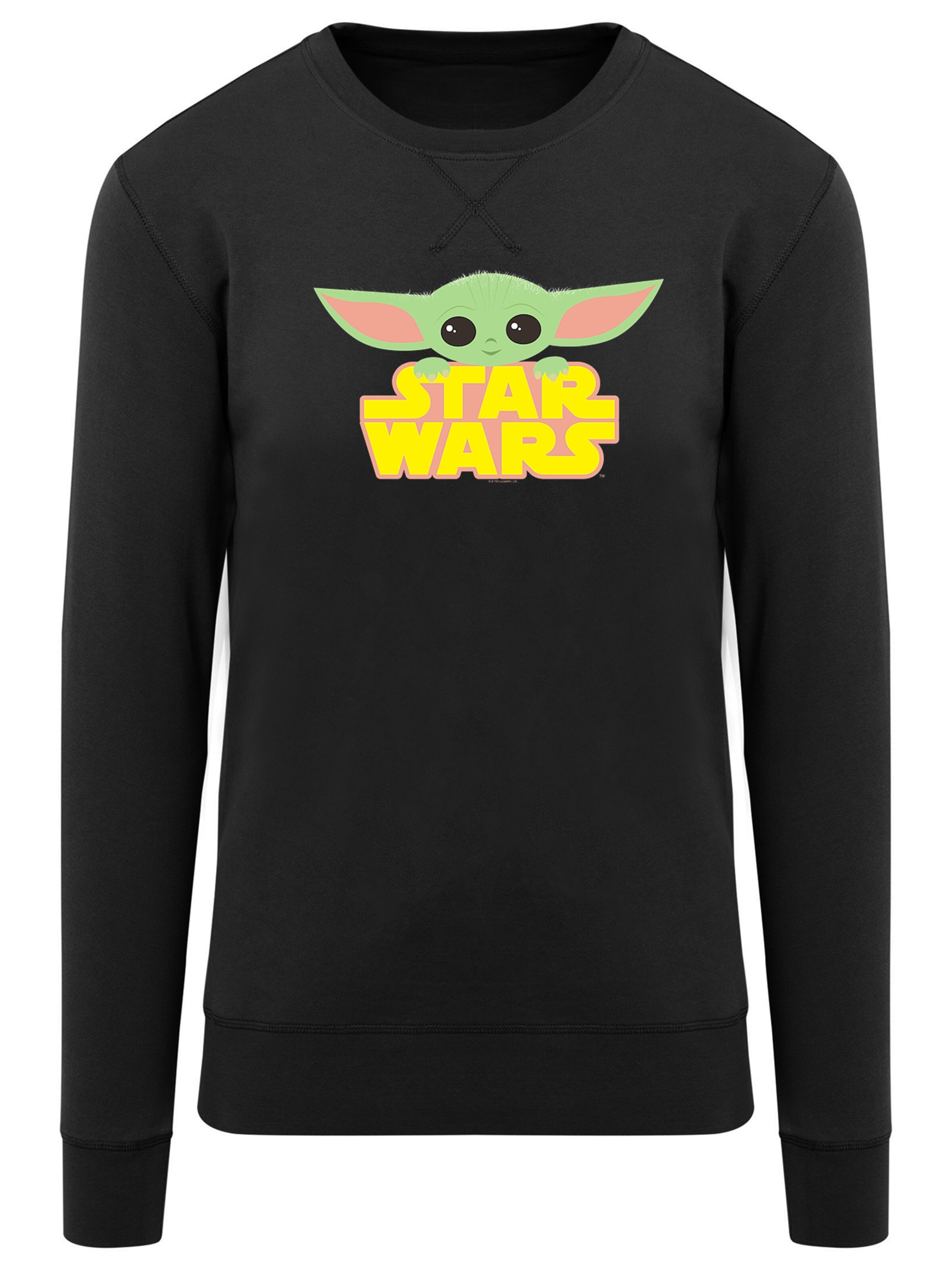 F4NT4STIC Sweatshirt 'Star Wars The Mandalorian The Child Baby Yoda' in Schwarz: Vorderseite