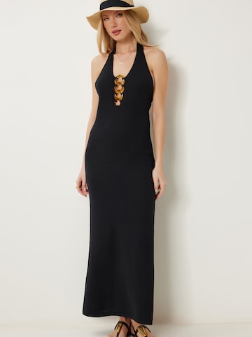 Robes en maille Happiness İstanbul en noir