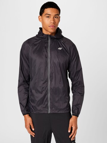 4F Sportjacke in Schwarz: predná strana