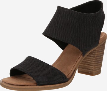 TOMS Sandals in Black: front